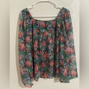Floral print top